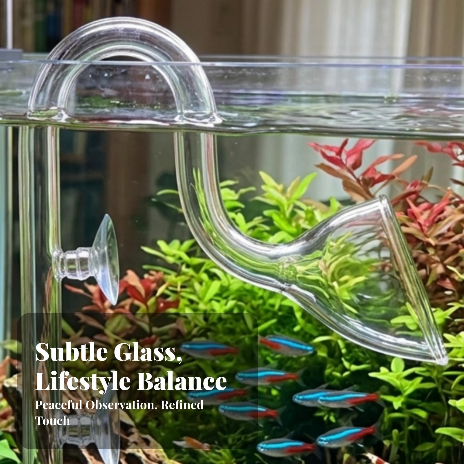 Aquarium For Planted Tank - ชุดท่อกรองน้ำเข้าและออกสำหรับตู้ปลา ท่อกรองน้ำใสแบบบางสำหรับการจัดตู้ปลาและตู้ปลูกพืช