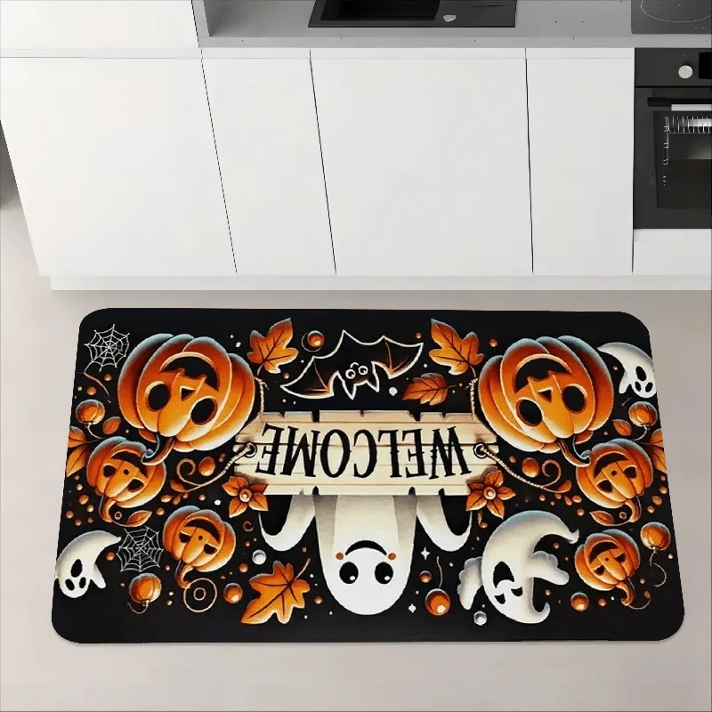 พรมฮาโลวีนลายผีน่ารักและฟักทอง - Aquarium Zombie บทวิจารณ์และราคา