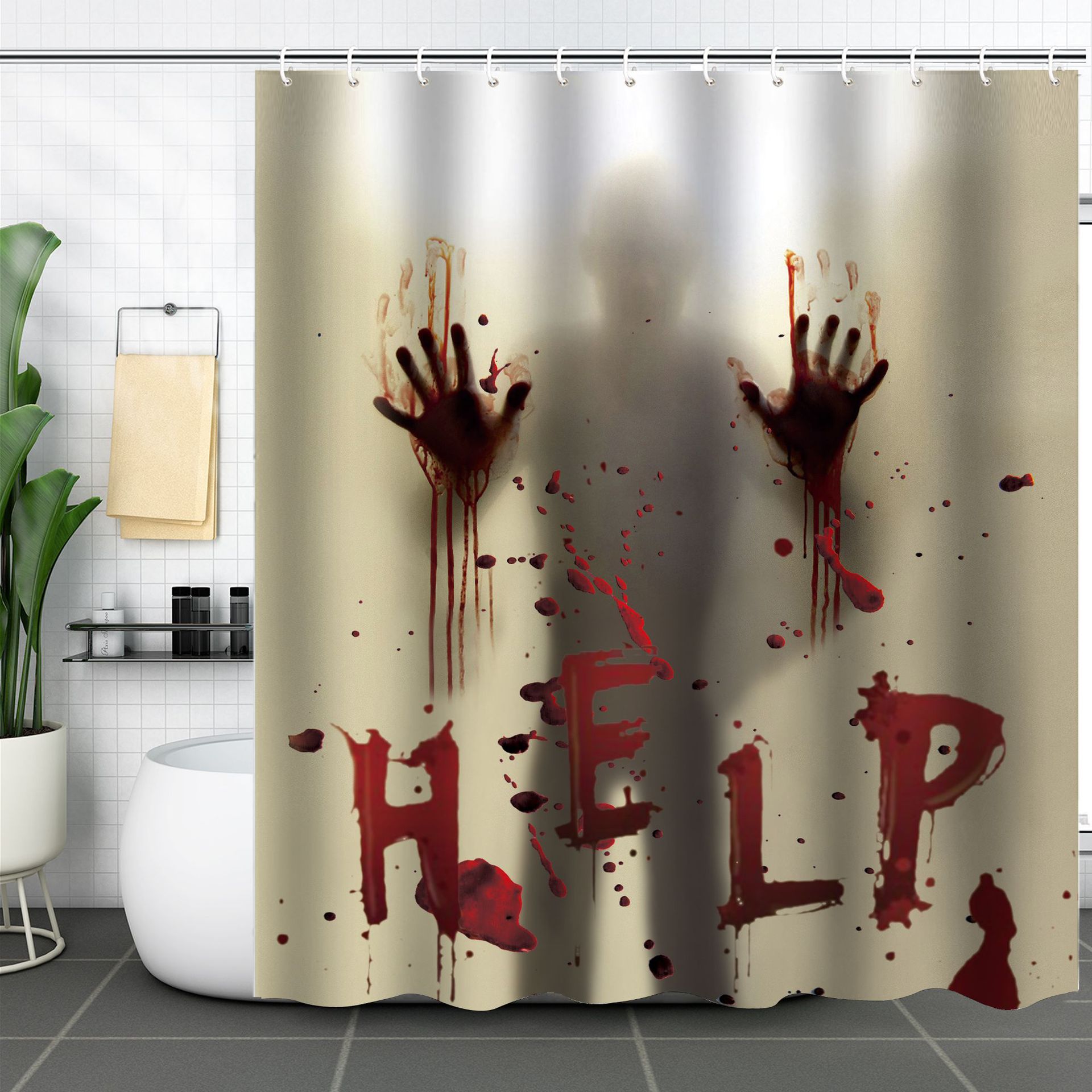 ม่านอาบน้ำลายผีสุดน่ารักสำหรับ - Aquarium Zombie บทวิจารณ์และราคา