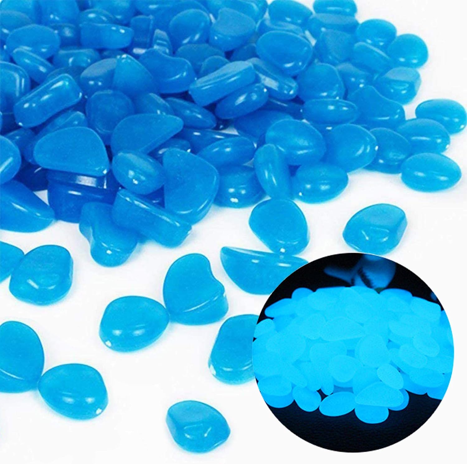 ถังปลา Rocks Glow Blue Pebbles - Aquarium For Planted Tank บทวิจารณ์และราคา