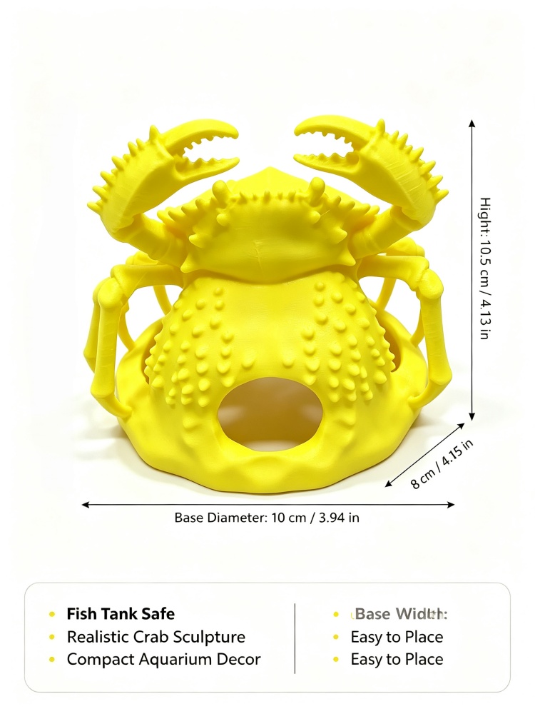 ถ้ำซ่อนตัวรูปปั้นปูสำหรับตู้ปล - Planted Aquarium Without Fish บทวิจารณ์และราคา