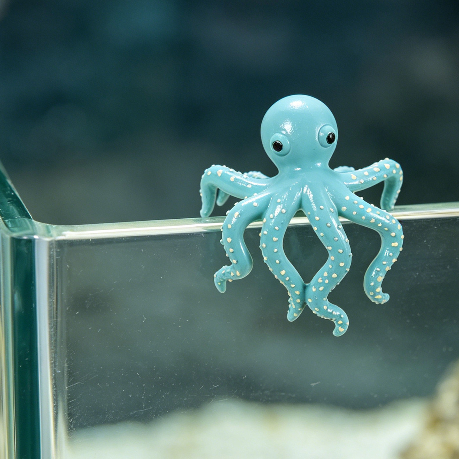 ประติมากรรมปลาหมึกปีนป่ายเรซิ่ - Aquarium Plant Octopus บทวิจารณ์และราคา