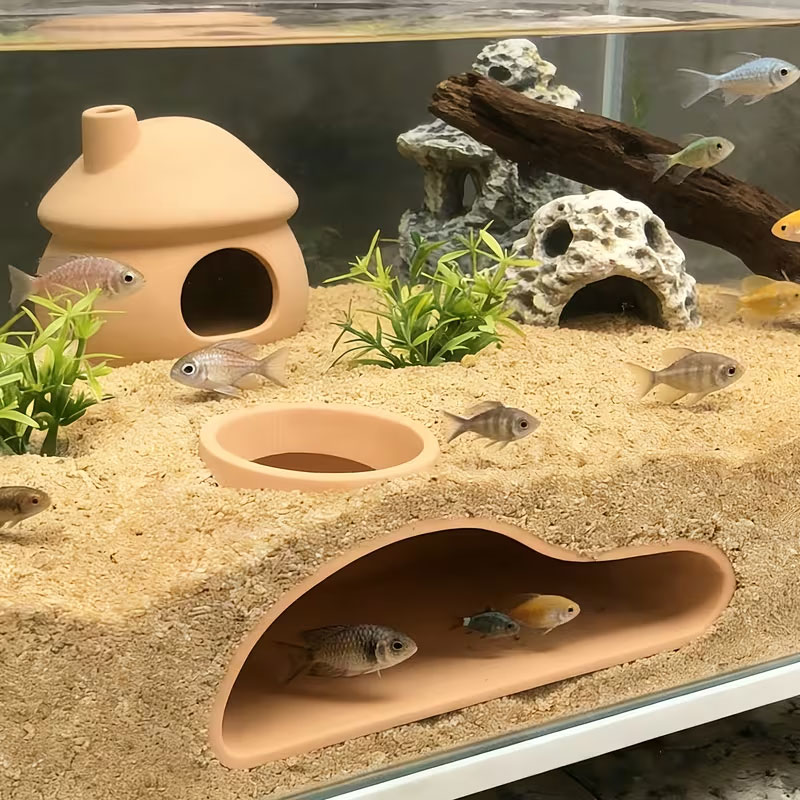 อุโมงค์ปลาสำหรับซ่อนตัวในตู้ปล - Aquarium Plant Seeds บทวิจารณ์และราคา
