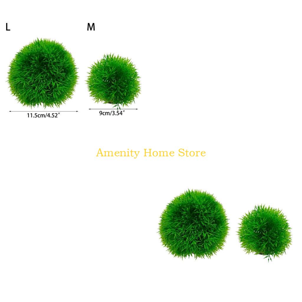 F26C สีเขียวประดิษฐ์ Marimo สำ - Aquarium Plant Seeds บทวิจารณ์และราคา